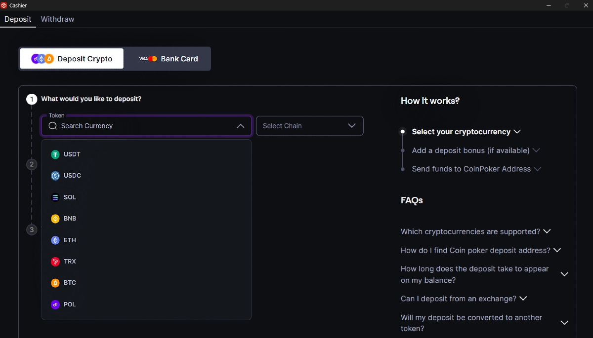 Illustrative asset selection interface