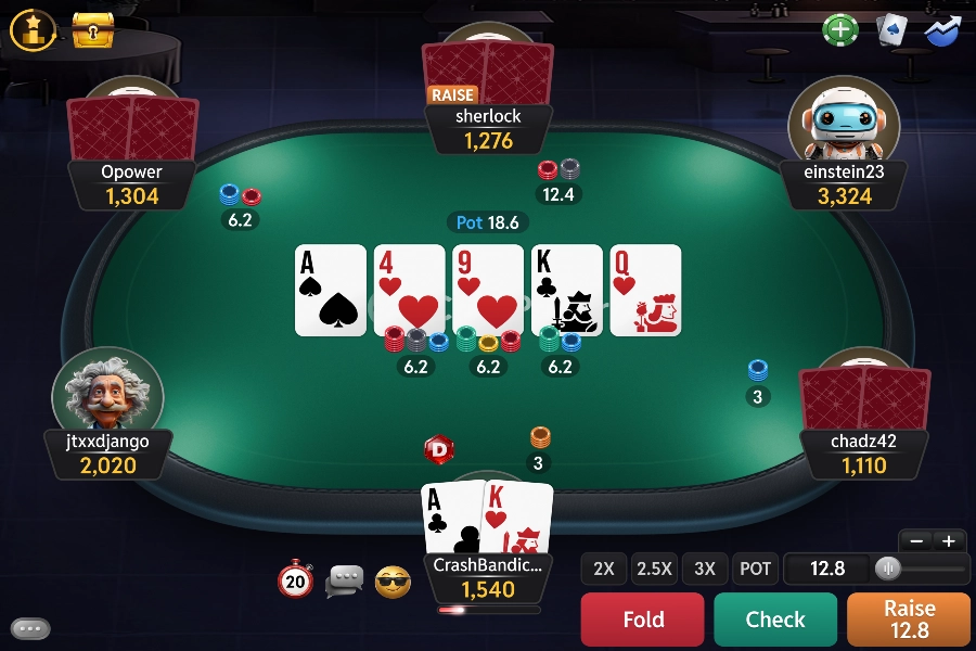 Digital poker table