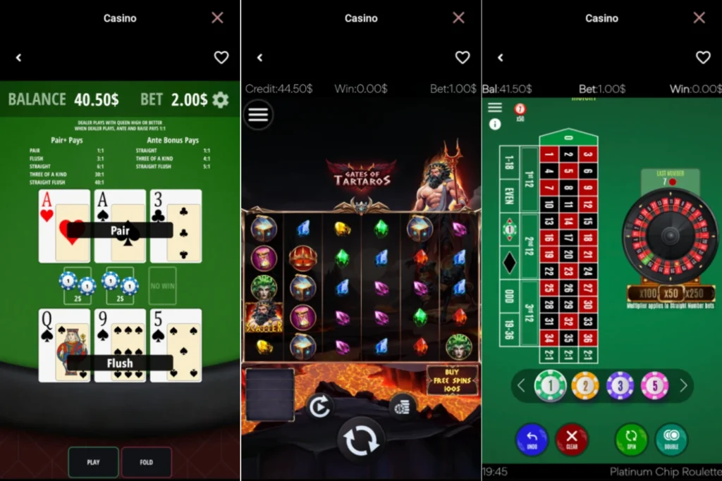 Game interfaces on mobile screens